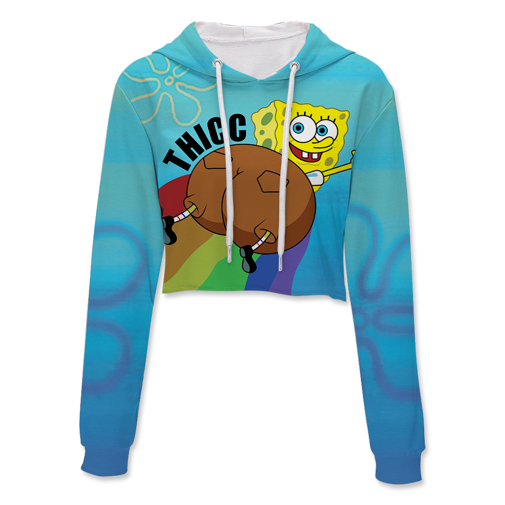 Thicc Sponge Crop Hoodie