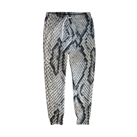 White Snake Skin Unisex Jogger