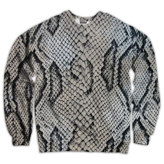 White Snake Skin Unisex Sweatshirt