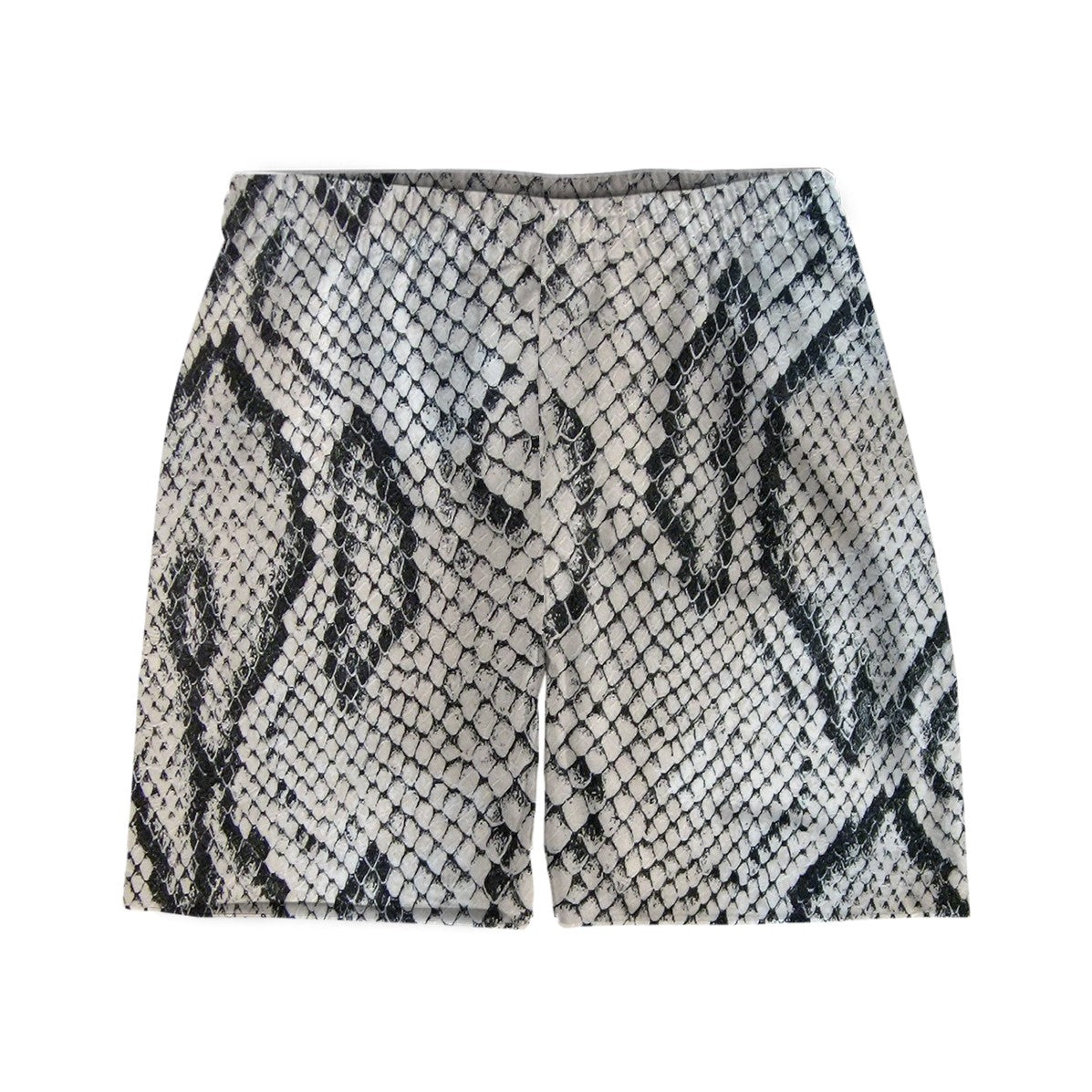 White Snake Skin Weekend Shorts