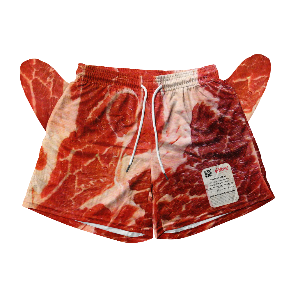 Human Meat Mesh Shorts