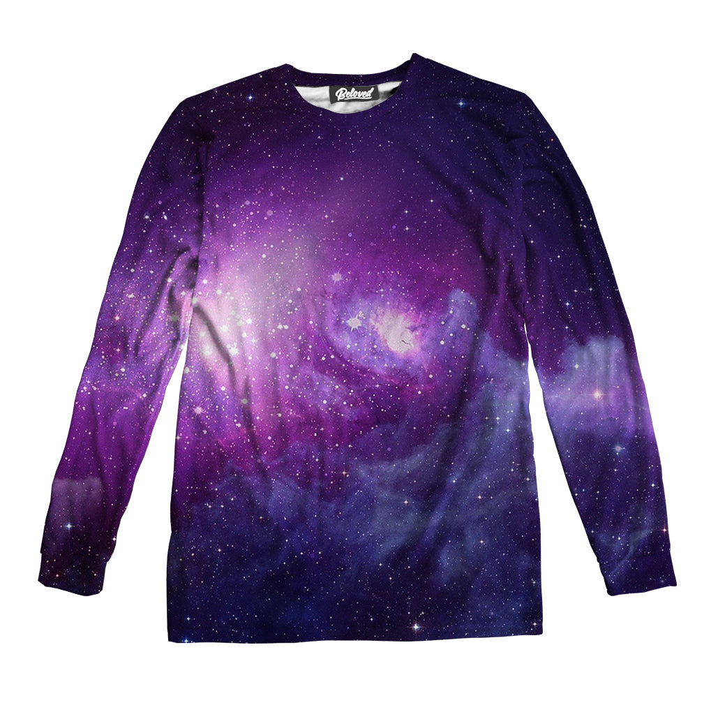 Purple Galaxy Unisex Long Sleeve Tee