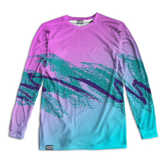 90s Swoosh Vaporwave Unisex Long Sleeve Tee