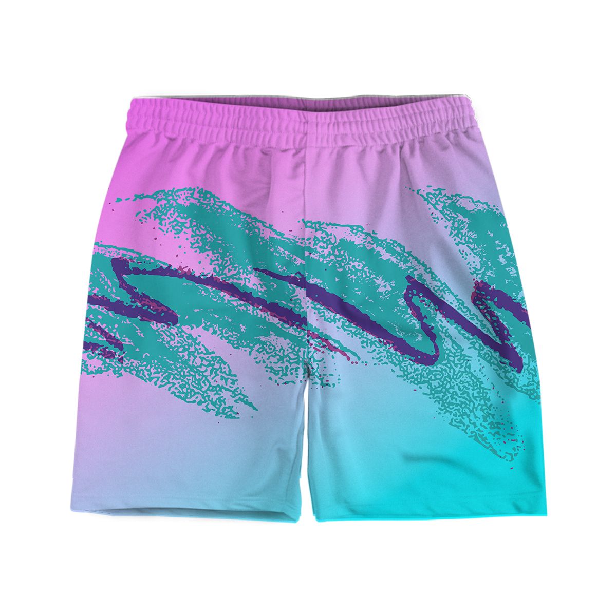 90's Swoosh Vaporwave Weekend Shorts