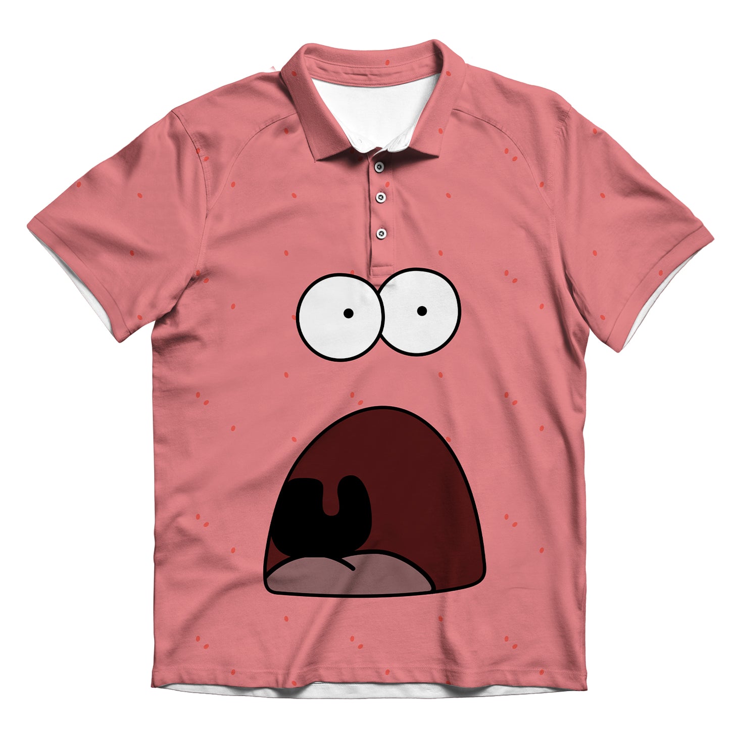 Shocked Patrick Men's Polo Shirt