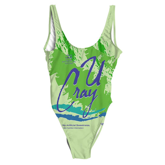 Lime Sparkling Water Swimsuit Regular