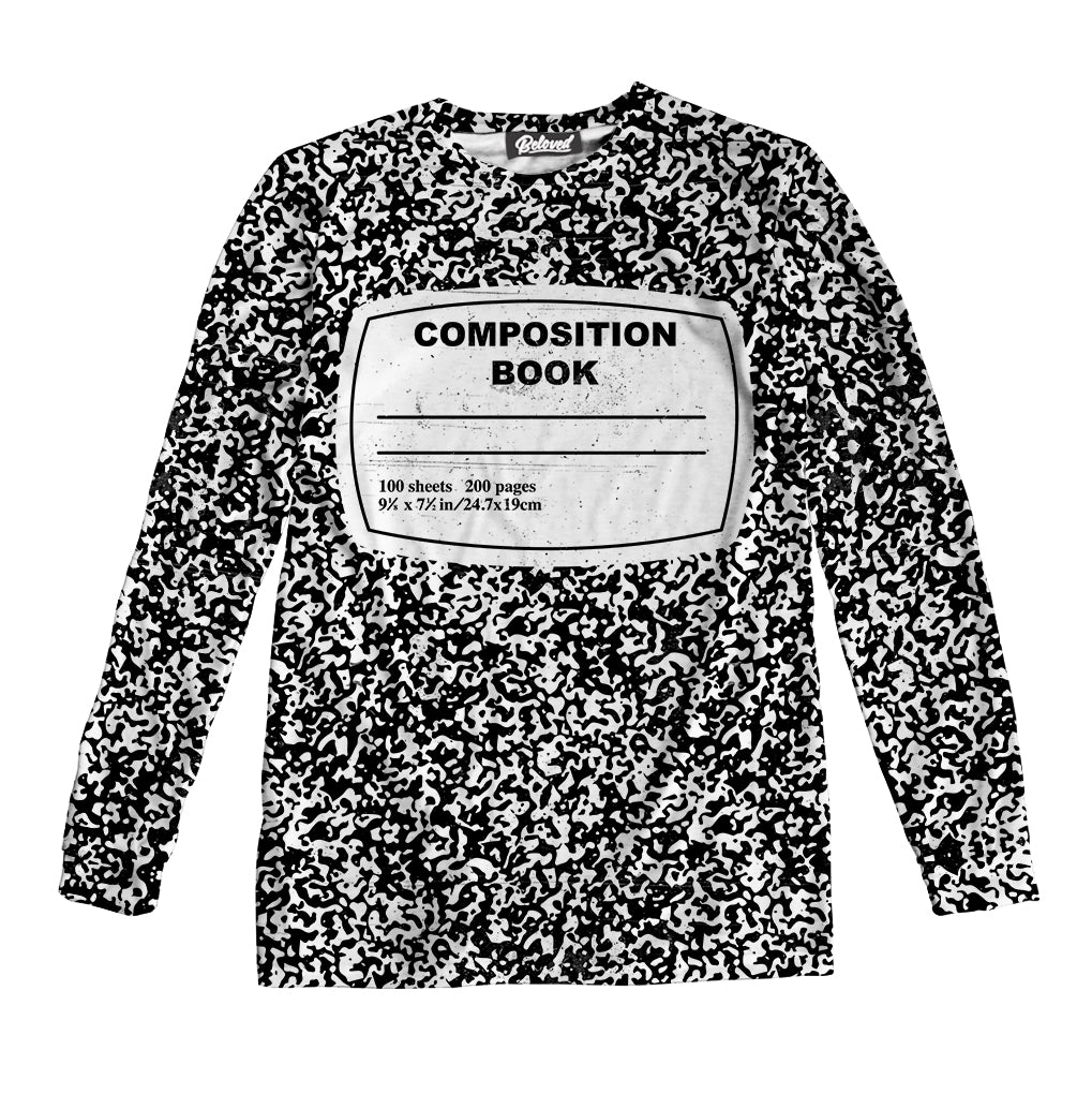 Composition Book Unisex Long Sleeve Tee