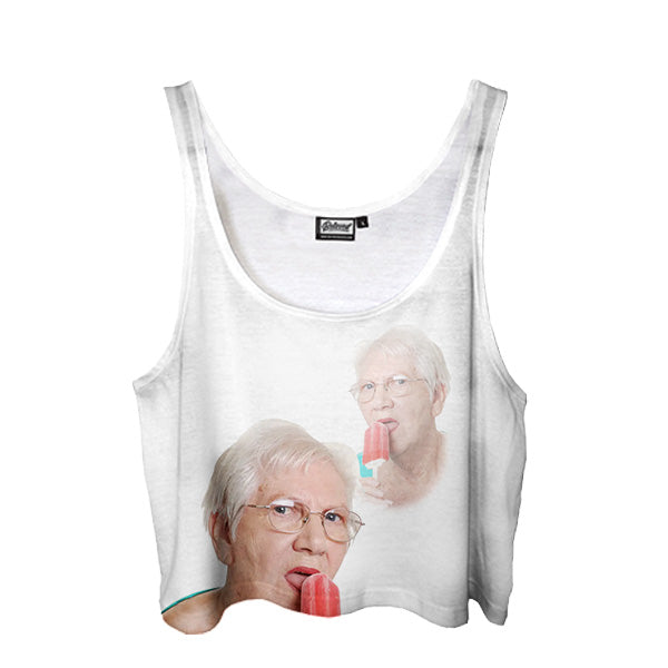 Popsicle Grandma Crop Top