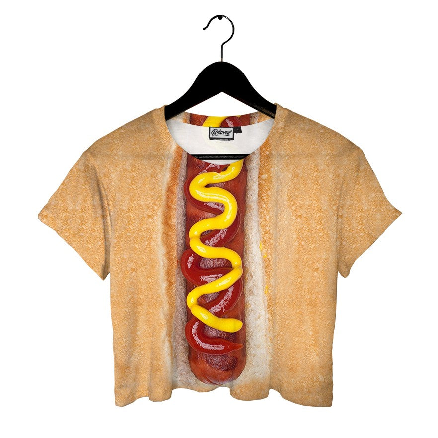 Hot Dog Cotton Crop Tee