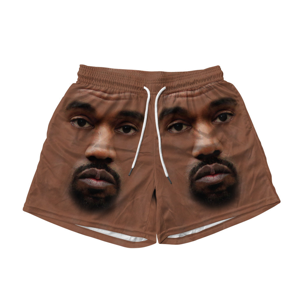 Kanye's Face Mesh Short