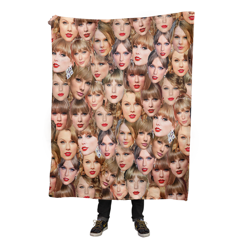 Taylor Allover Face Blanket