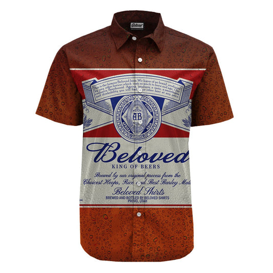 Beloved King of Beers Button Up