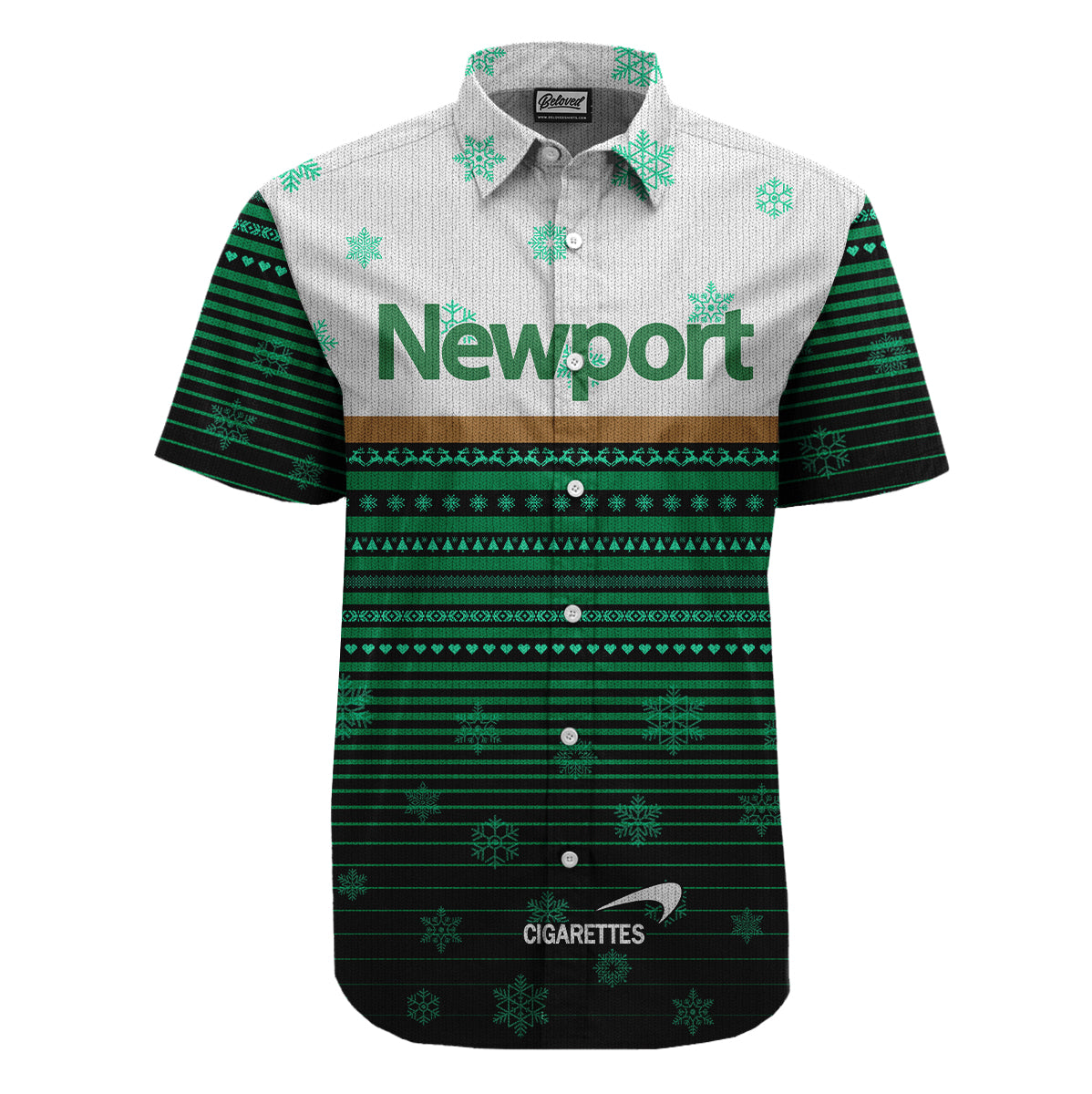 Newport Christmas Button Up