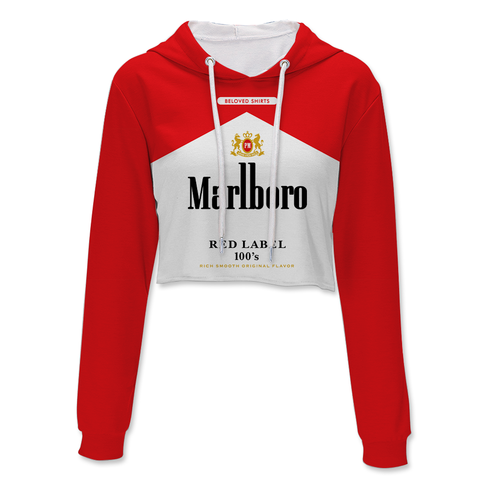 Red Label Crop Hoodie