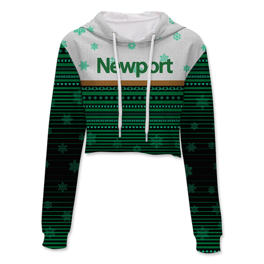 Newport Christmas Crop Hoodie