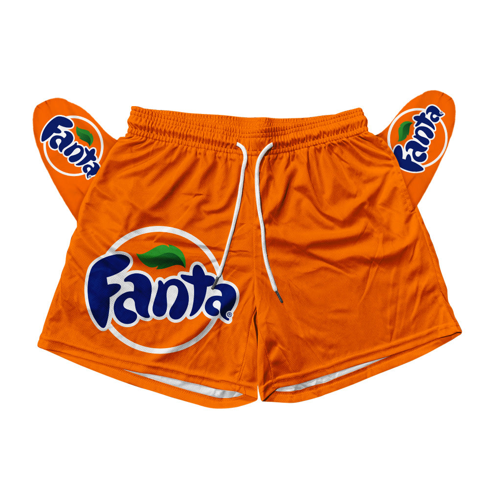 Fanta Orange Mesh Shorts