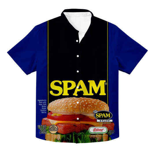 Spam Hawaiian Button Up