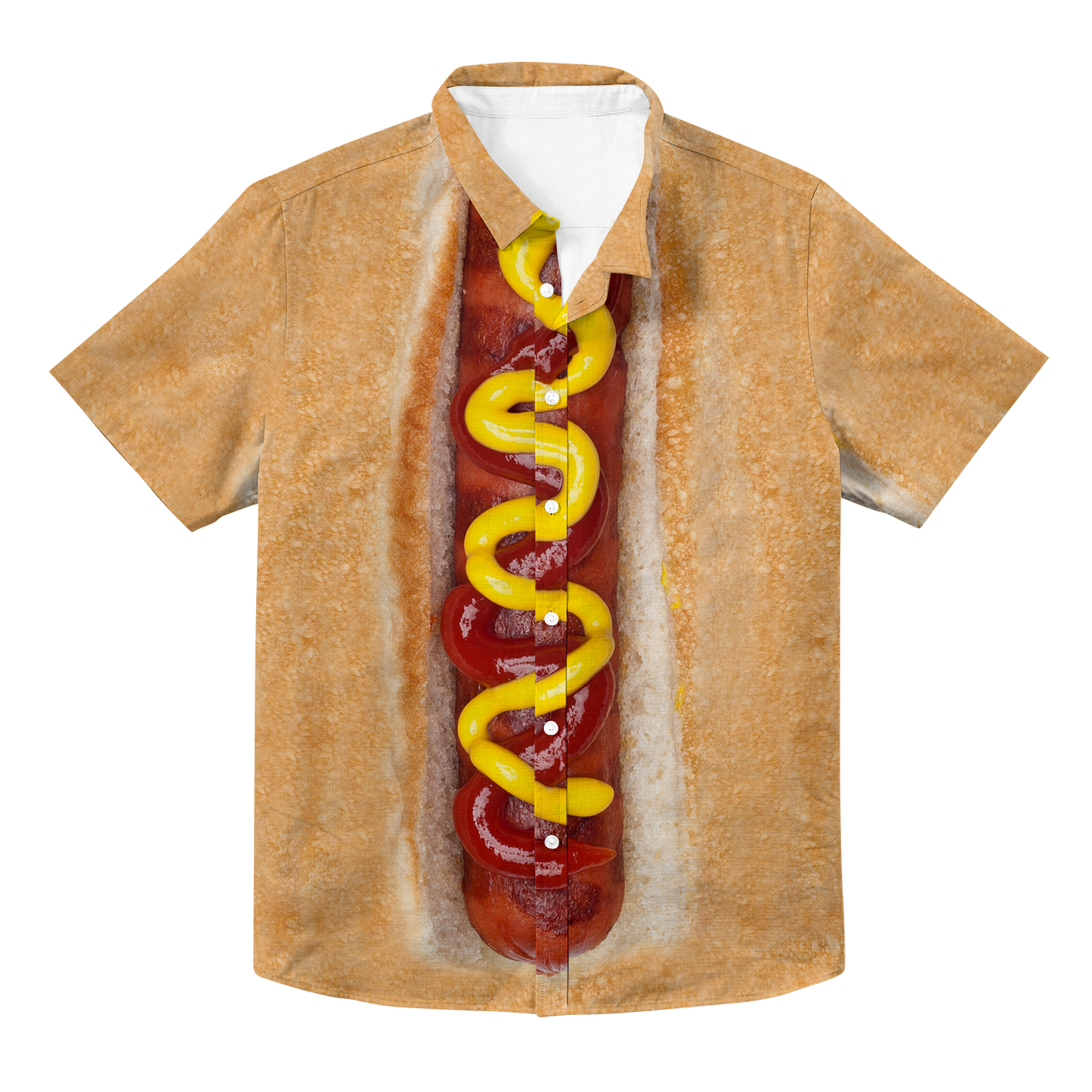 Hotdog Hawaiian Button Up