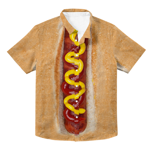 Hotdog Hawaiian Button Up