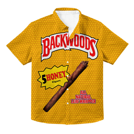 Backwoods Honey Hawaiian Button Up