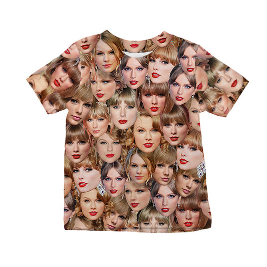 Taylor Allover Face Kids Tee