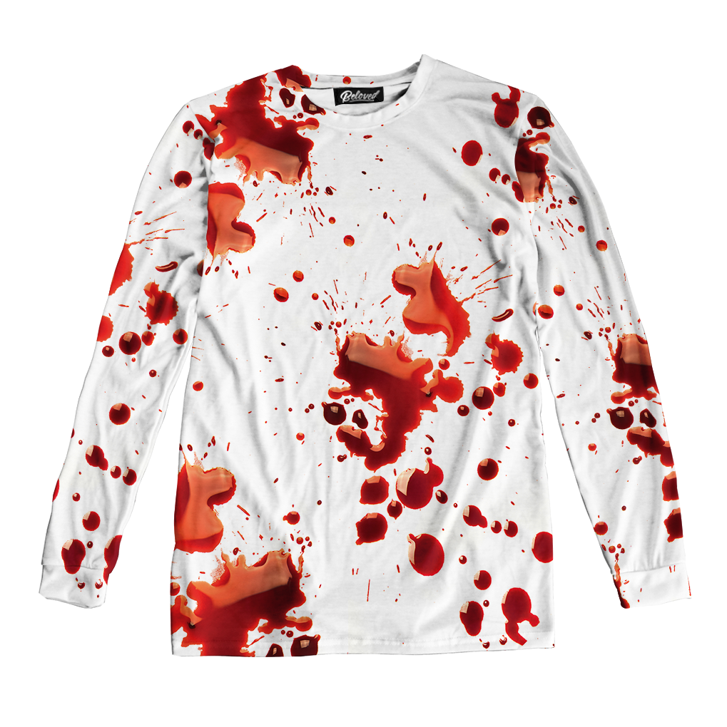 Blood Splatter Unisex Long Sleeve Tee