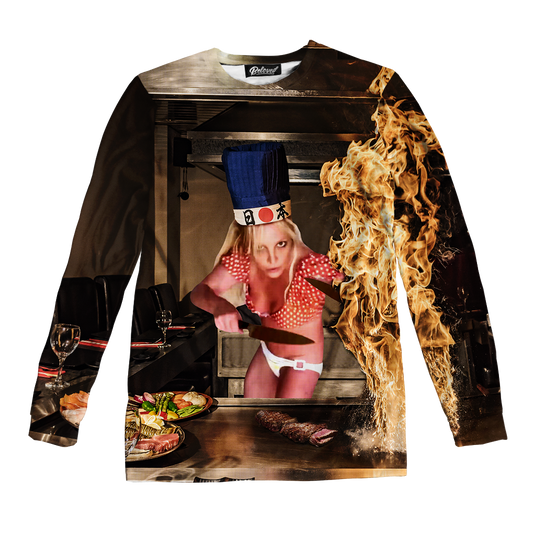 Hibachi Chef Spear Unisex Long Sleeve Tee