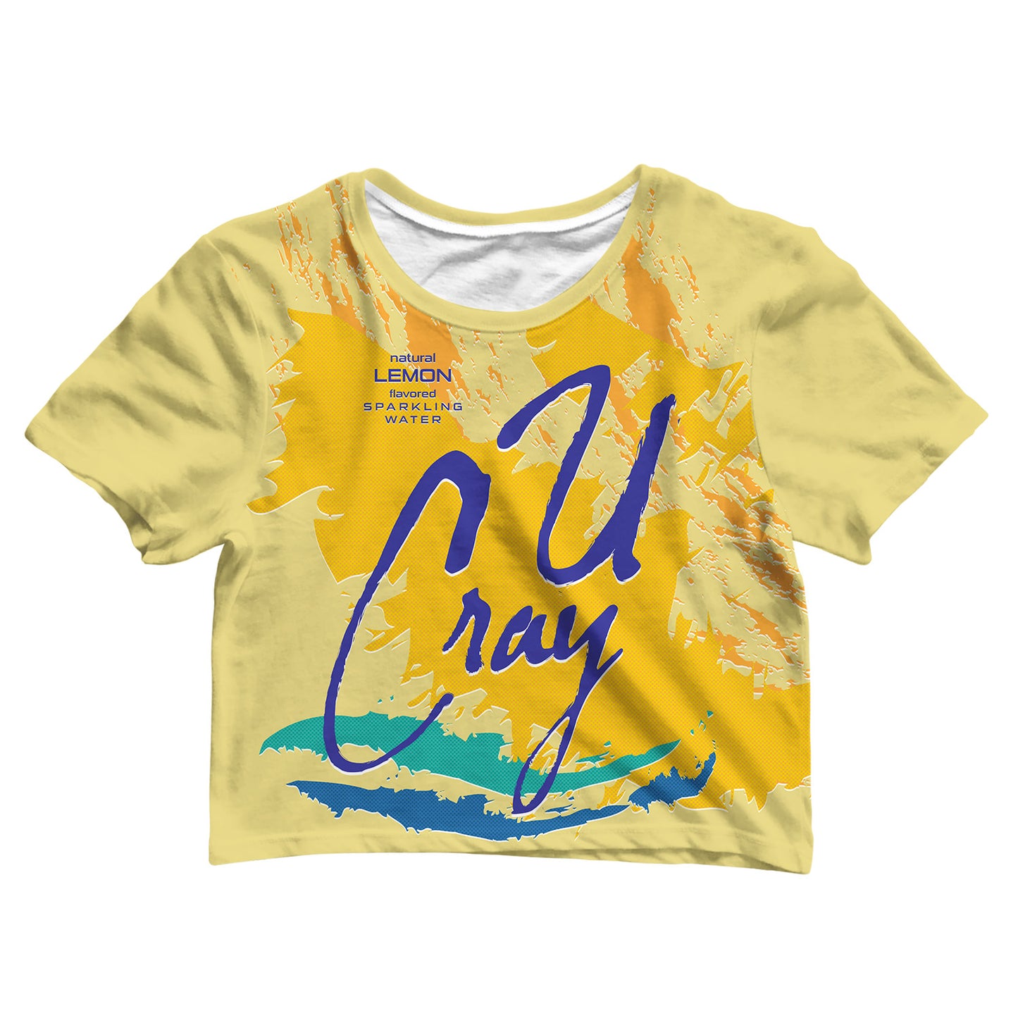 Lemon Sparkling Water Cotton Crop Tee