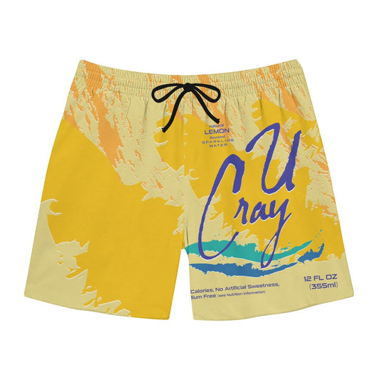 Lemon Sparkling Water Swim Trunks