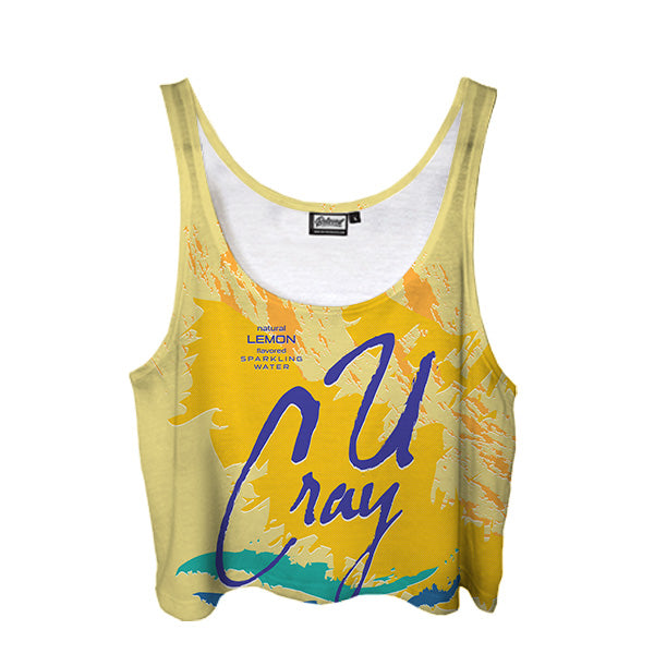 Lemon Sparkling Water Crop Top