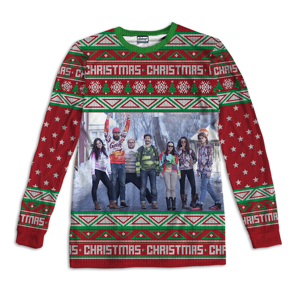 Custom Ugly Sweater Unisex Long Sleeve Tee