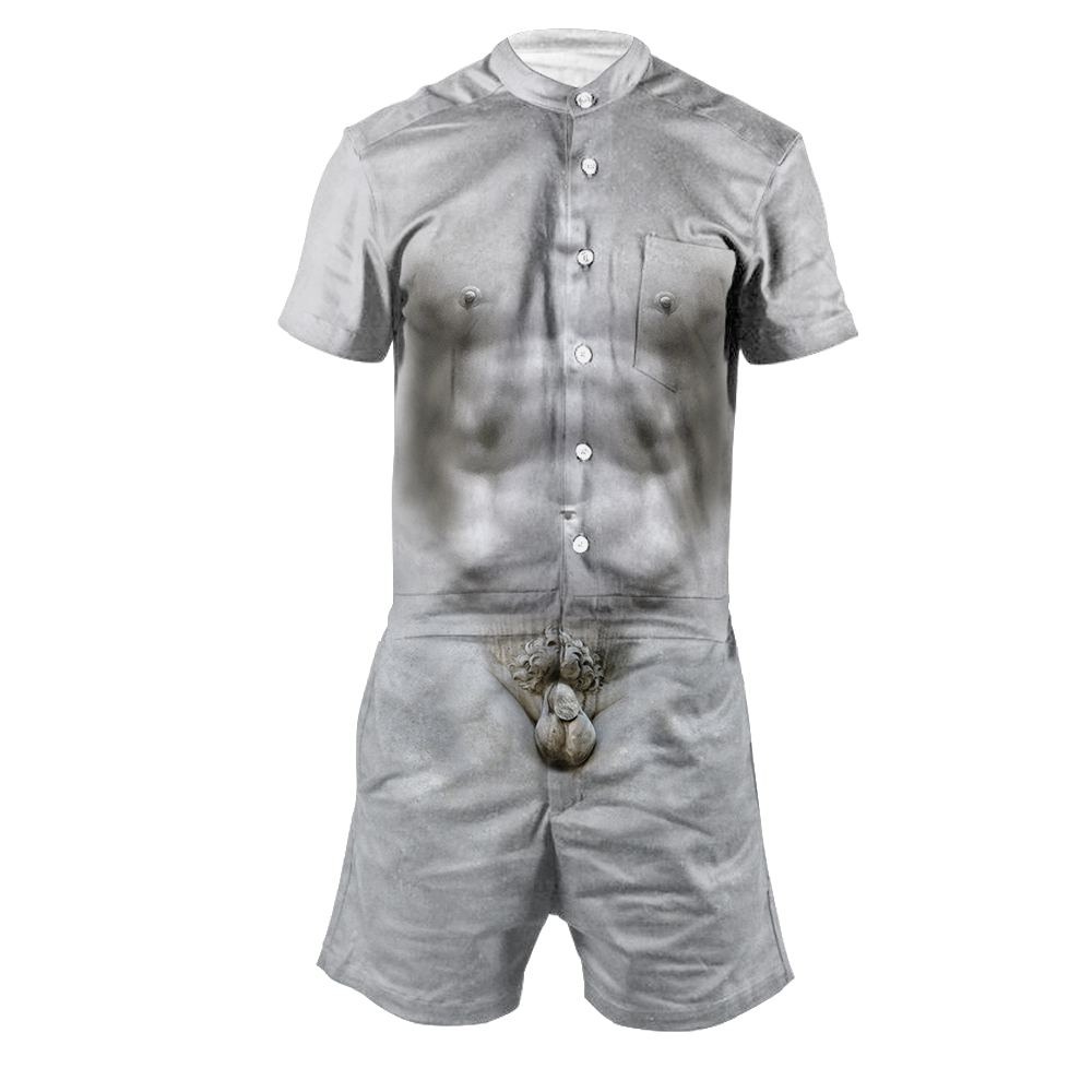 David Statue Men's Romper