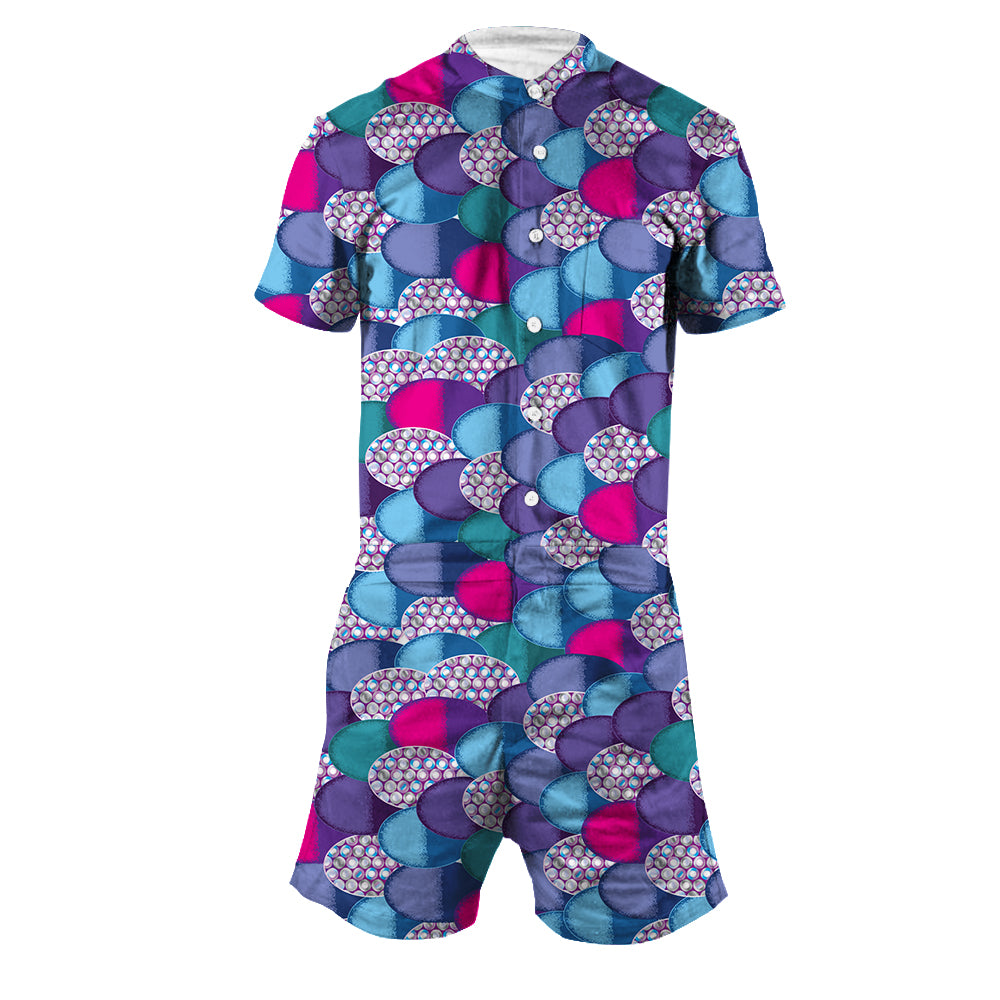 Rainbow Fish Men's Romper