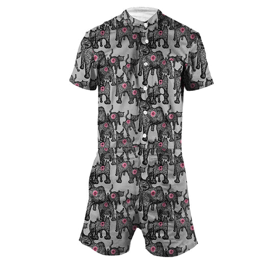 Cat Butts Men's Romper