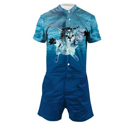 Nirvana Cat Men's Romper