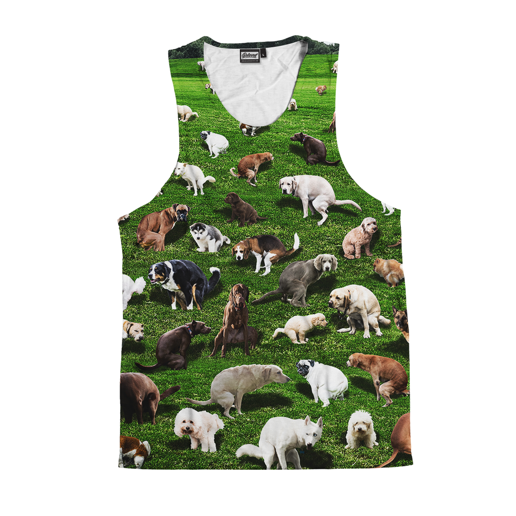 Pooping Dog Tank Top