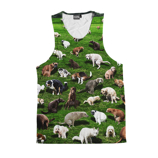 Pooping Dog Tank Top