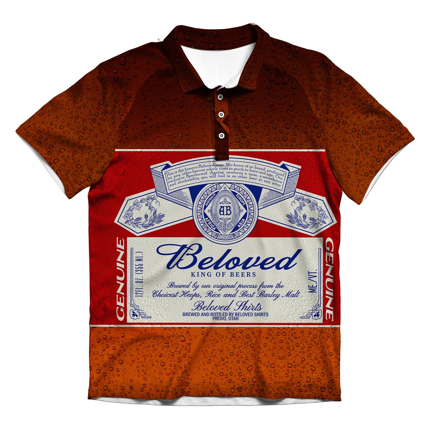 Beloved King Of Beer Men's Polo Shirt