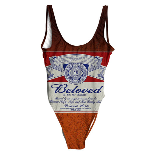 Beloved King of Beers One-Piece Swimsuit