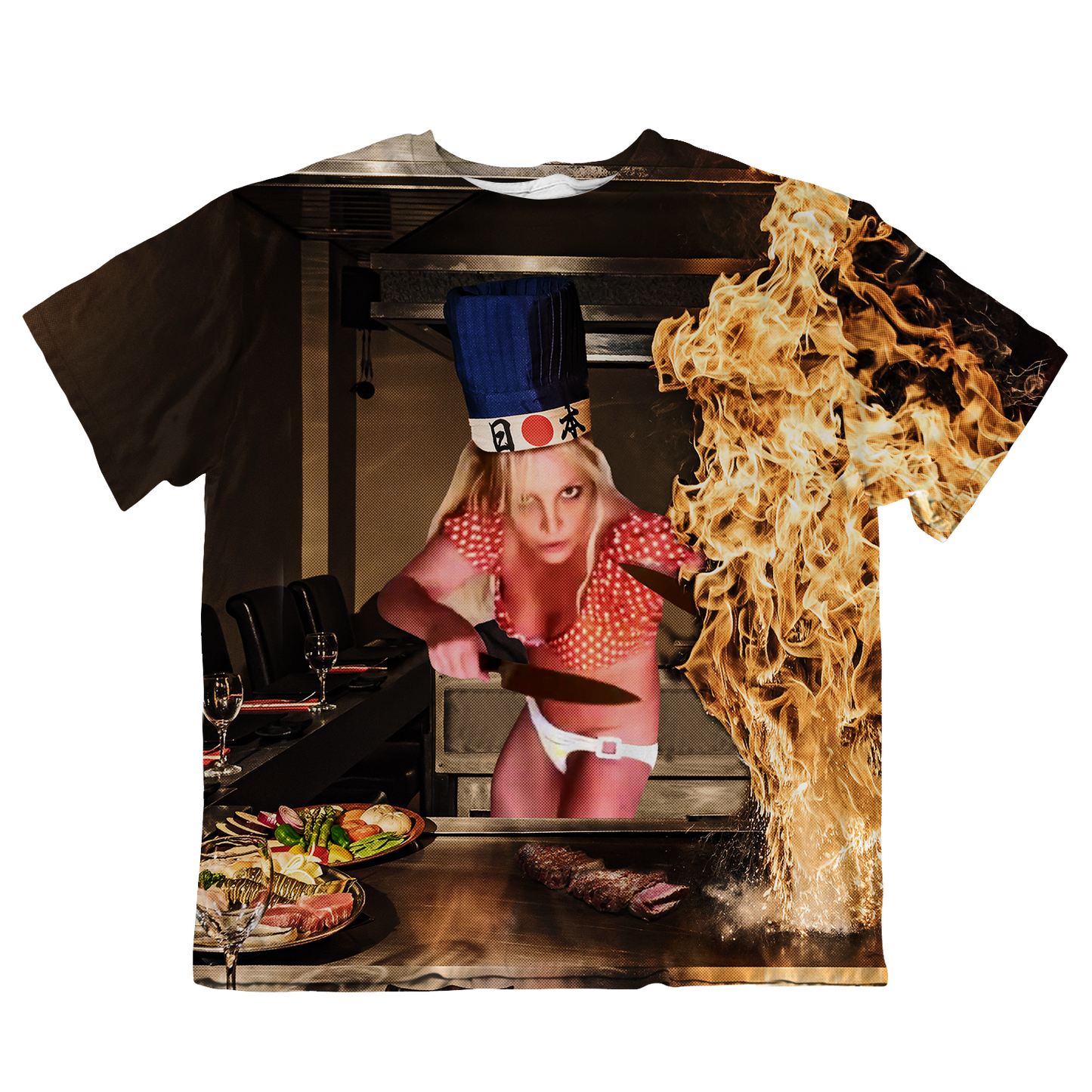 Hibachi Chef Spear Oversized Tee