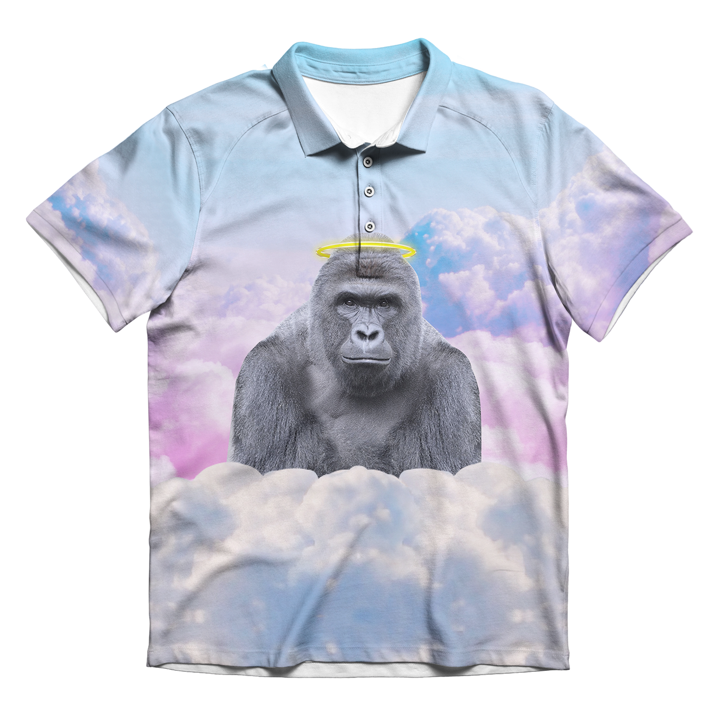 Harambe Halo Men's Polo Shirt