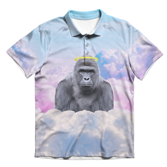 Harambe Halo Men's Polo Shirt