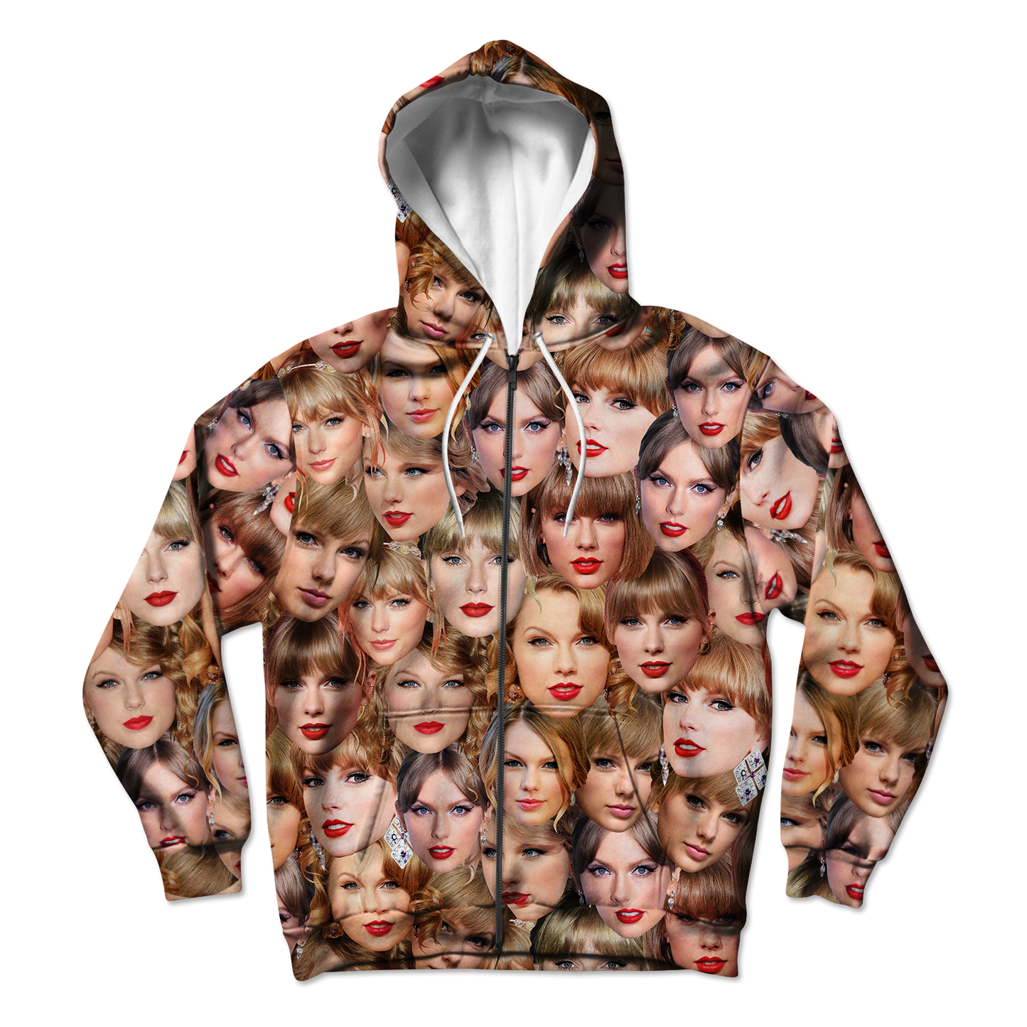 Taylor Allover Face Unisex Zip Up Hoodie