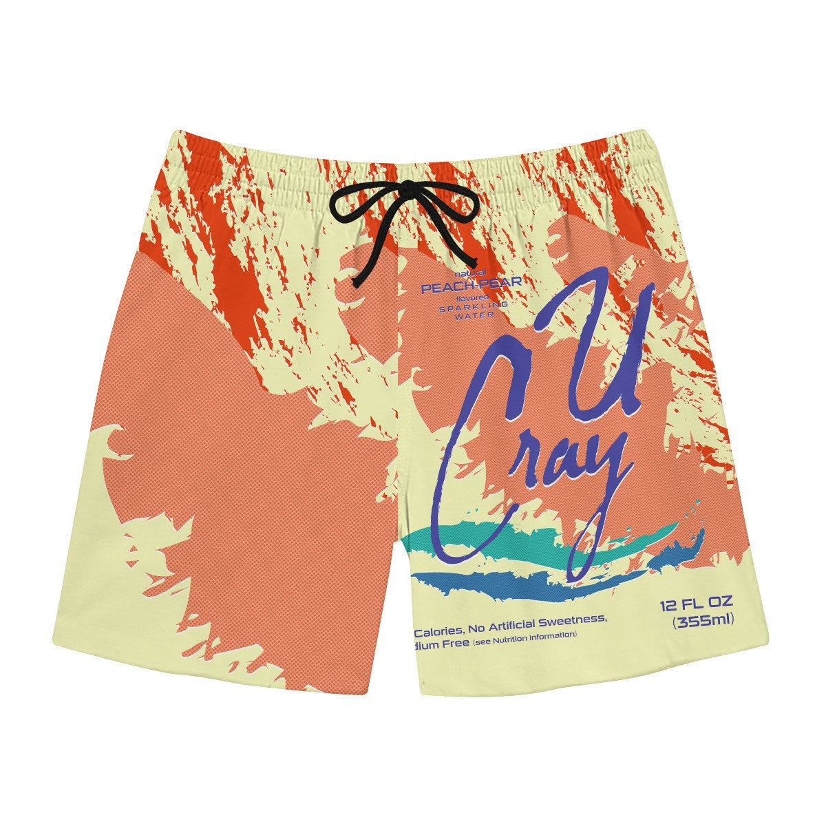 Peach Pear Sparkling Water Swim Trunks