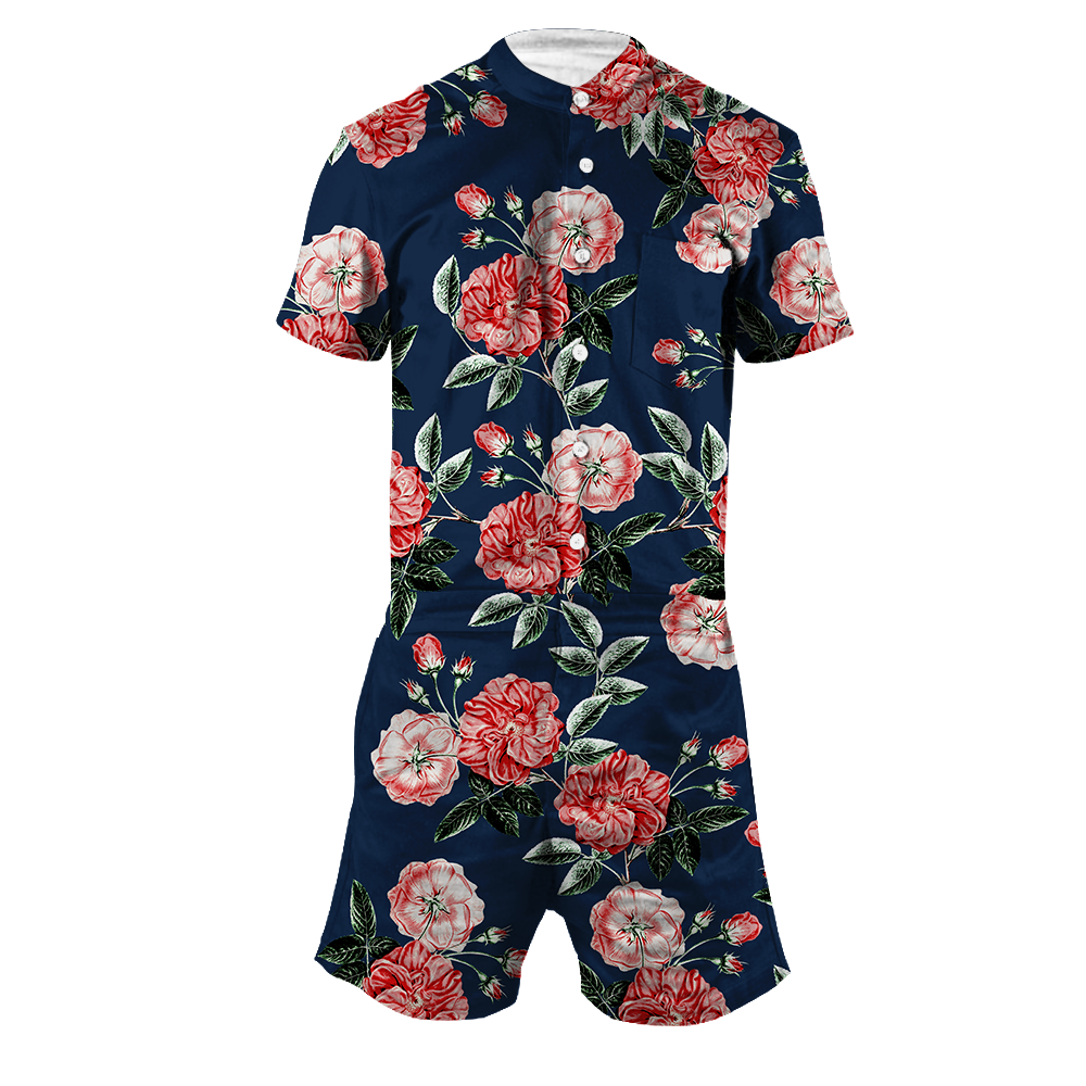 Vintage Rose Men's Romper