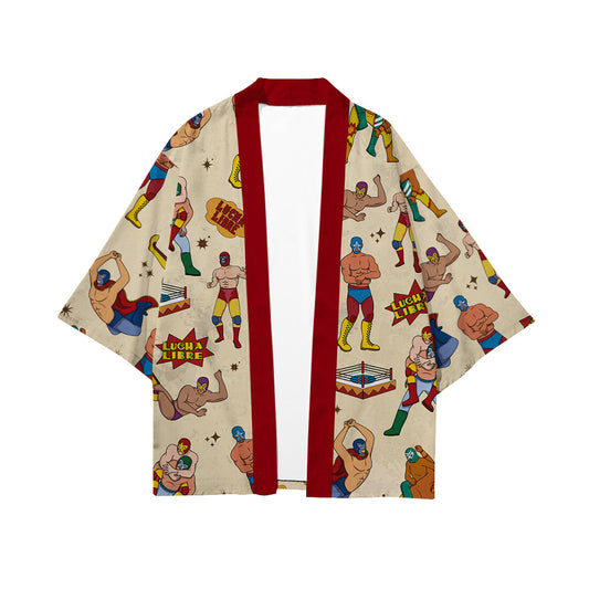 Lucha Libre Pattern Short Coat