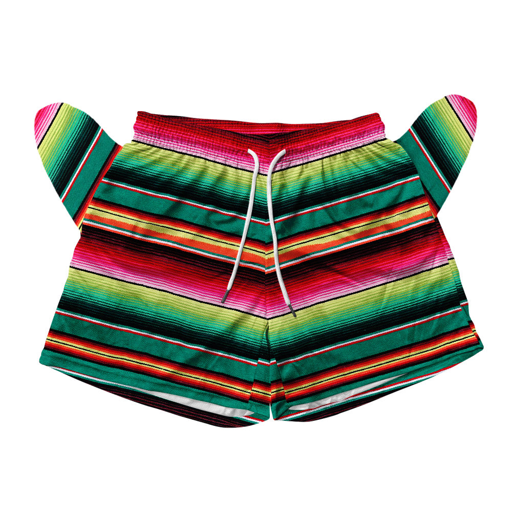 Serape Mesh Shorts