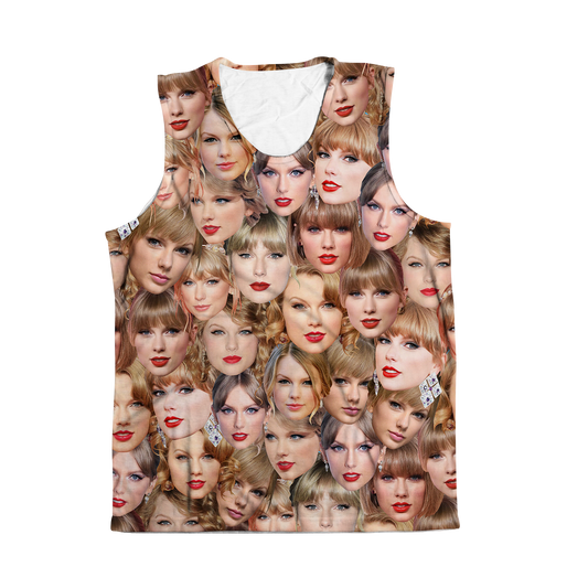 Taylor Allover Face Sleeveless Tee