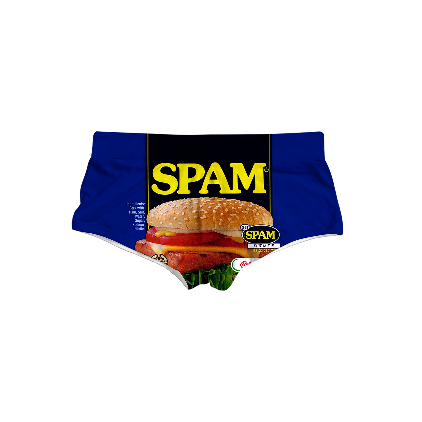 Spam Triangle Swim Trunks