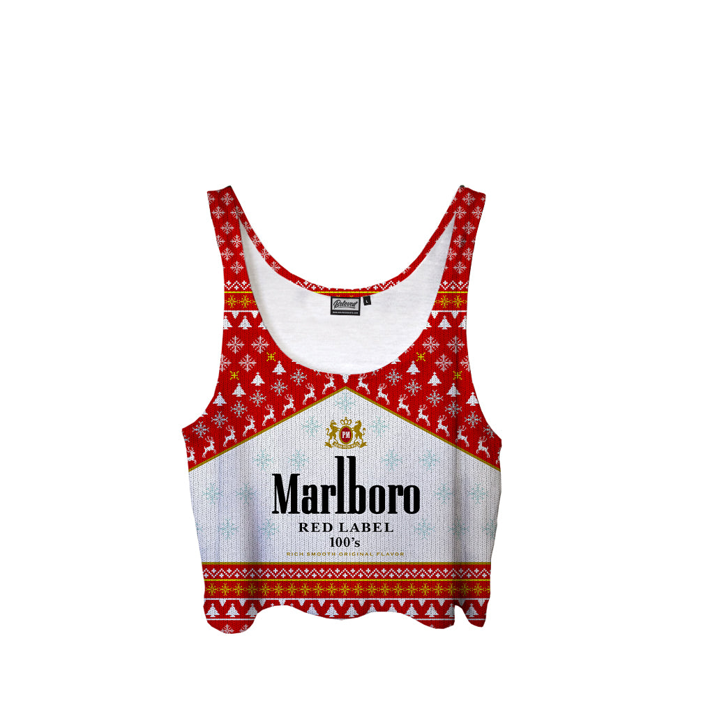 Red Christmas Crop Top